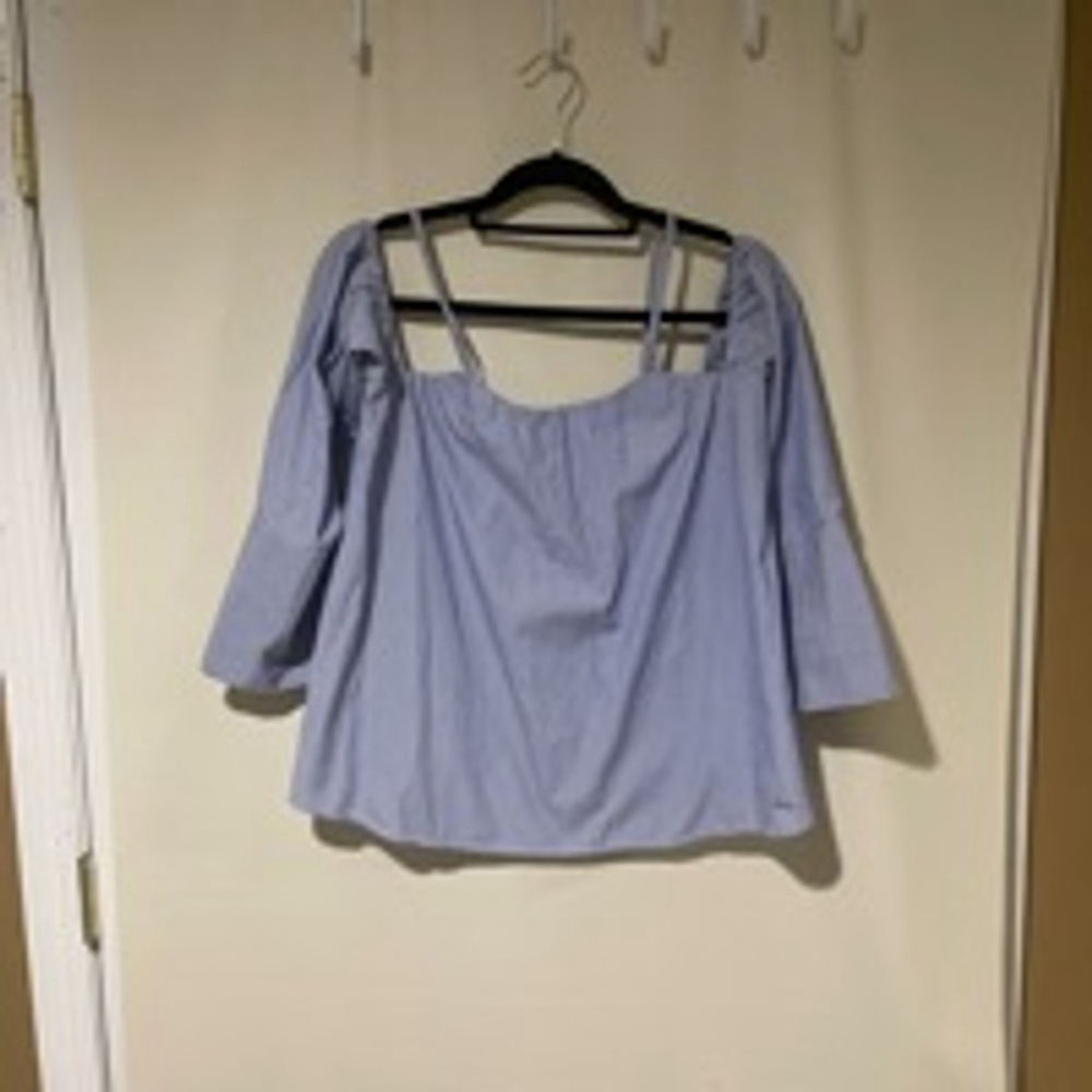 Bebe Women's Off The Shoulder Blouse Top Size XL